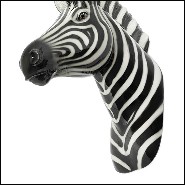 Sculpture en céramique 162-Zebra Wall Head