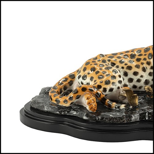 Sculpture in Porcelain 162-Leopard Laying