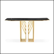 Console Table in Polished Solid Brass 164-Feeler