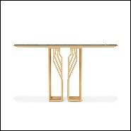 Console Table in Polished Solid Brass 164-Feeler