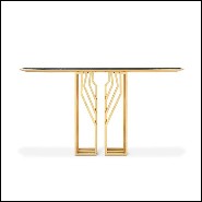 Console Table in Polished Solid Brass 164-Feeler