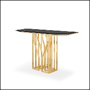 Console Table in Polished Solid Brass 164-Feeler