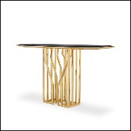 Console Table in Polished Solid Brass 164-Feeler