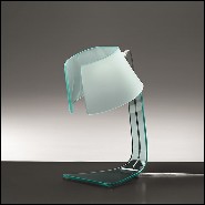 Lampe de bureau avec verre transparent incurvé 146-Glass Light