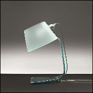 Lampe de bureau avec verre transparent incurvé 146-Glass Light