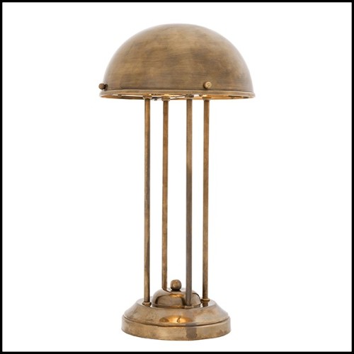 Table Lamp with structure in brass in vintage finish 24-Livre