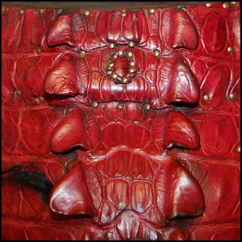 Chest PC- Red Alligator