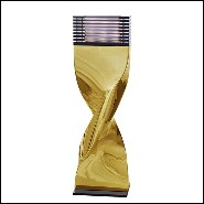 Table Lamp in casted aluminum in crafted gold finish 184-Bow Tie Alu Gold XL or L