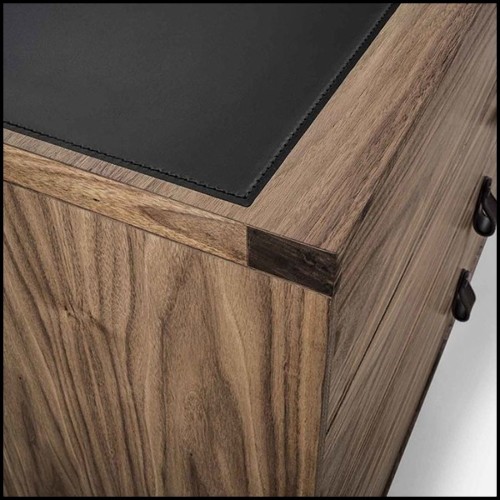 Chest of Drawers in solid walnut wood with 4 drawers 154-Ellite