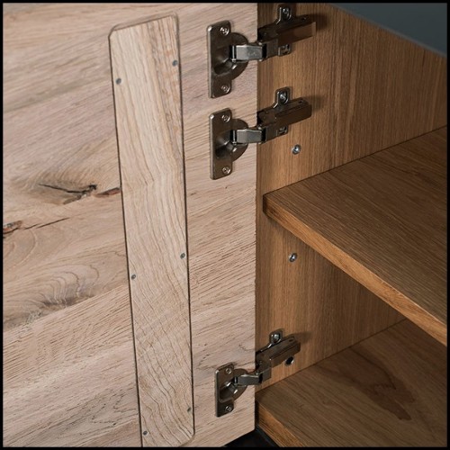 Chest of Drawers in solid walnut wood with 4 drawers 154-Ellite