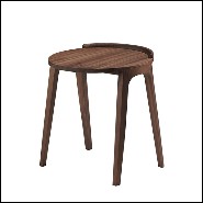 Table d'appoint avec structure en noyer massif 163-Terry