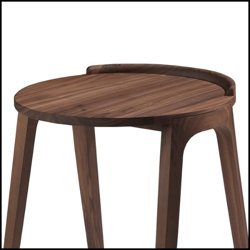 Table d'appoint avec structure en noyer massif 163-Terry