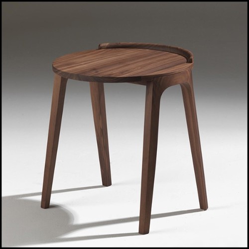 Table d'appoint avec structure en noyer massif 163-Terry