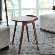 Table d'appoint avec structure en noyer massif 163-Terry