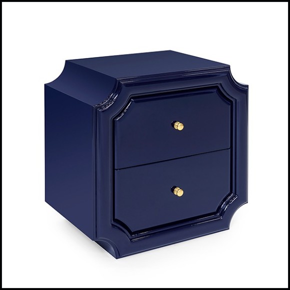 Table d'appoint en laqué bleu 162-Timeo Blue