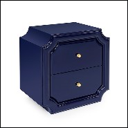 Table d'appoint en laqué bleu 162-Timeo Blue