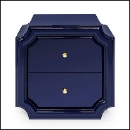 Table d'appoint en laqué bleu 162-Timeo Blue