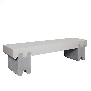 Banc en cuir 189-Liguria Grey