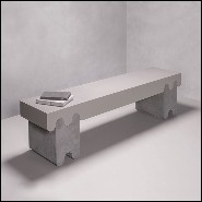 Banc en cuir 189-Liguria Grey