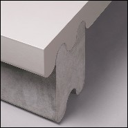 Banc en cuir 189-Liguria Grey