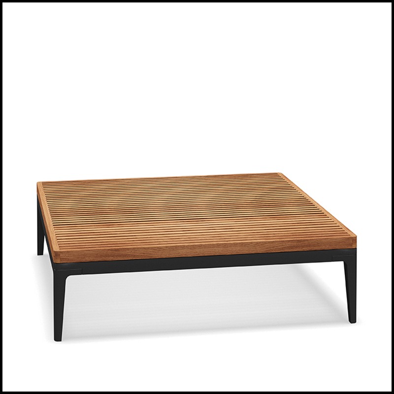 Table basse 45 - Grid teck