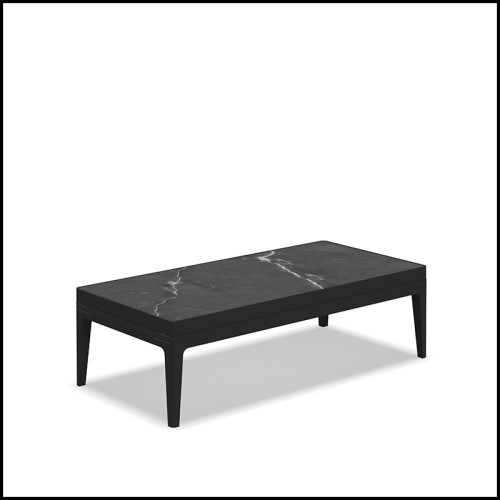 Coffee table 45 -  Grid ceramic rectangular