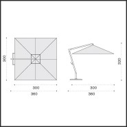 Parasol Rectangular 232 - Arcinazzo de Altipiani