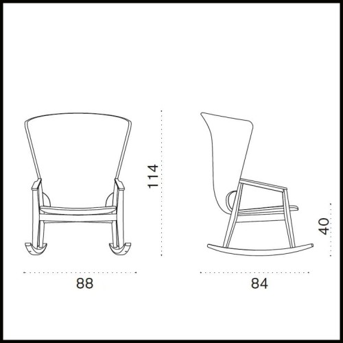 Rocking chair 232 - Balanceada