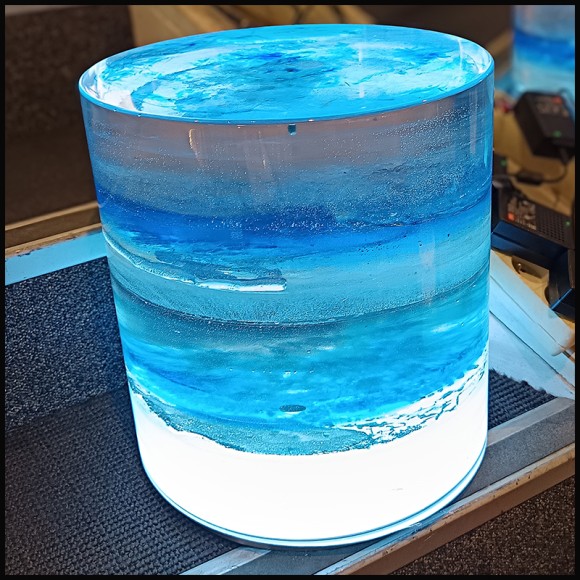 Side Table PC - Illuminated Ocean