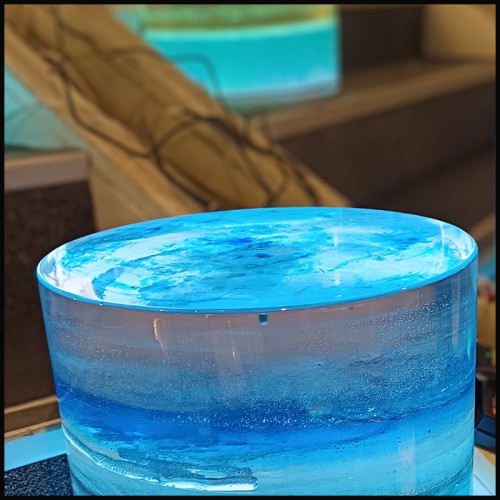 Side Table PC - Illuminated Ocean