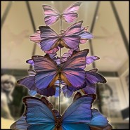 Colonne Envolée de Papillons - Morpho Didius PC