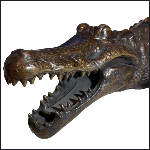 Sculpture PC - Crocodile Bronze