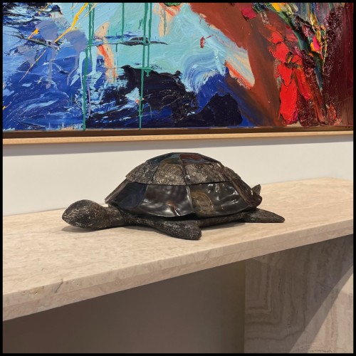 Sculpture PC - Tortue Ecaille et Macre