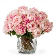 Bouquet 24 - Pivoines real touch 48 pcs/2 variétés