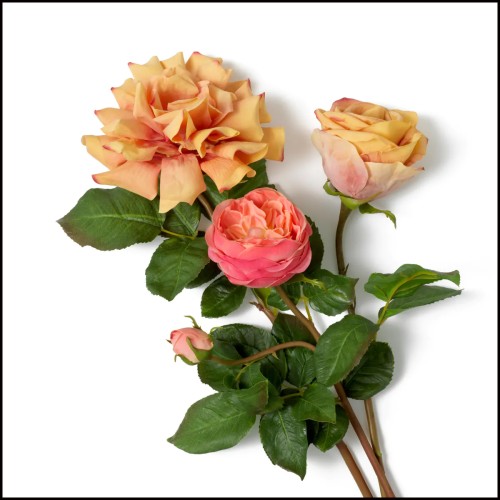 Bouquet 24 -  Roses  real touch 72 pcs/3 varieties