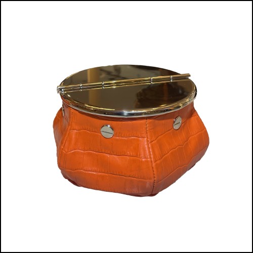 Ashtray 189 - Orange Croco 2 Cigars Yachting