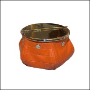 Ashtray 189 - Orange Croco 2 Cigars Yachting