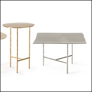 Table Basse 107 - Quadruple Carrée Nickel