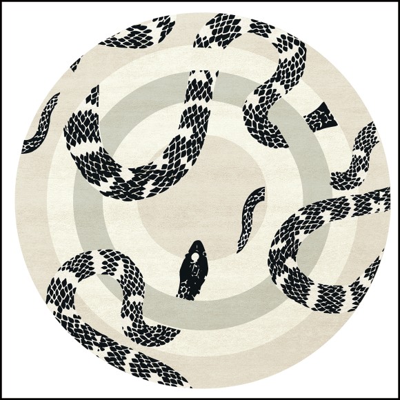 Tapis Rond 237 - Serpent de Terre