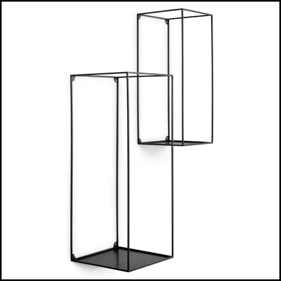 Etagère murale 24 - Deco rectangulaire, lot de 2