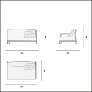 Left Corner Double Seat 48 - Muyu