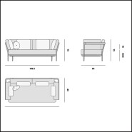 Canapé 48 - Flows Teak Scuro