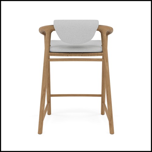 Counter Height Stool With Back 48 - Solid