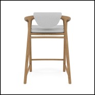 Counter Height Stool With Back 48 - Solid