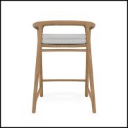 Counter Height Stool With Back 48 - Solid