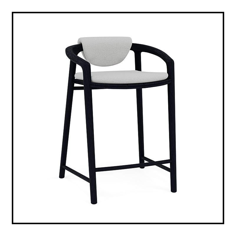 Counter Height Stool with back 48 - Solid